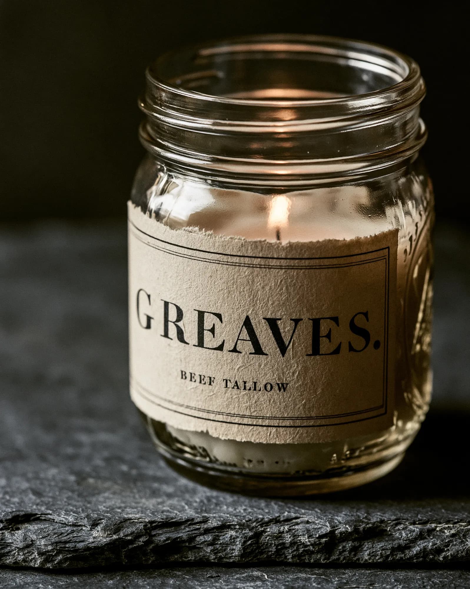 Greaves beef tallow jar